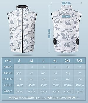 42V 空調服 ベスト ファン バッテリー 大容量 セット 7段階風量調節 Amazon.co.jp: [Rrtizan] 空調ベスト ファン バッテリー付き